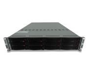 Supermicro Dual Node 2U Server SuperServer 6027TR DTRF 4x Intel Xeon E5 2690 2.9GHz 8 Cores 96GB DDR3 Onboard SATA RAID 12x Trays 2x Gigabit Ethernet Por