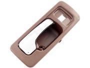 Interior Door Handle Front Right With Lock Hole Chrome Brown Fits Honda Accord 1993 90