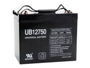 UB12750 12V 75AH Internal Thread Battery for Redman Power Chair 107SR B UB12750 12V 75AH Internal Thread Battery for Redman Power Chair 107SR B