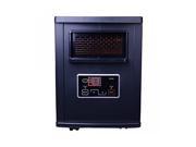 Homeleader IWH 07 Digital Infrared Quartz Heater Space Heater with Remote Control Timer and Movable Wheels Dark Blue 1000W