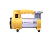 Homeleader L33 001 Mini Portable Air Compressor DC12V Multi Use Heavy Duty Tire Inflator for Car Yellow and Silver
