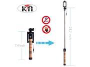 KTA Enterprises Tan Tartan Wired Mini Selfie Stick Black Bracket R 63