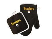 Pittsburgh Steelers NFL Team Colors Oven Mitt and Pot Holder Set