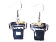 NFL Officially Licensed Dallas Cowboys Jersey Style Dangle Earrings