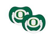 Baby Fanatic NCAA 2 Pack Baby Pacifier University of Oregon Solid