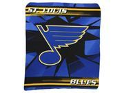 NHL Lightweight Fleece Blanket 50 x 60 St. Louis Blues Ice Logo