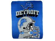 Detroit Lions Reflecting Helmet Lightweight Fleece Blanket Measures 50 x 60