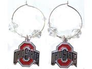 NCAA Officially Licensed Ohio State Buckeyes Beaded Hoop Earrings