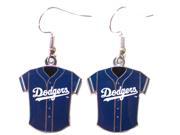 MLB Officially Licensed Los Angeles Dodgers Jersey Style Dangle Earrings