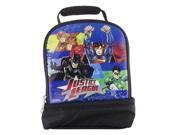 Justice League Dual Compartment Childrens Kids Boys Girls Insulated Lunch Box School Picnic Bag