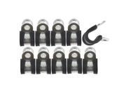Brake Pipe Clips Rubber Lined P Clips 3 8 9.5mm lines Pack of 10 FL38