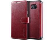 Galaxy Note 5 Case Cover Premium PU Leather Wallet with Card Slots VRS Design® Layered Dandy for Samsung Galaxy Note 5