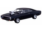 Dom s 1970 Dodge Charger Black The Fast and The Furious Movie 2001 1 43 Diecast Car by Greenlight