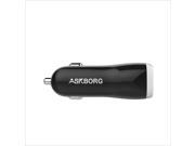 Askborg USB Car Charger ChargeDrive 2 24W 4.8A 2 Ports for iPhone 6 6 Plus iPad Air 2 mini 3 Galaxy S6 S6 Edge and More