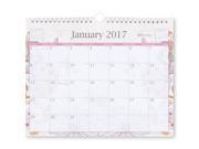 Blue Sky Lianne Pink 11 x 8.75 Monthly Wall Calendar Jan 2017 Dec 2017