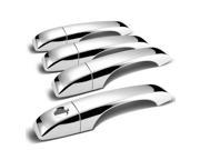 For 08 13 Town Country Avenger Grand Caravan 4pcs Exterior Door Handle Cover without Passenger Keyhole Chrome 11 12