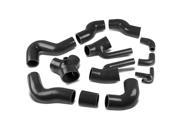 For Audi S4 A6 Turbo Intercooler Silicon Hose Piping Kit Set Black B5 C5 TYP 8D 01 02 03