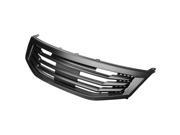 For 11 12 Honda Accord 4DR Mu Style ABS Plastic Front Grille Black 8th Gen CP CS Facelifted