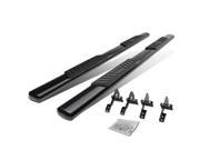 5 BLACK OVAL SIDE STEP NERF BAR RUNNING BOARD FOR 09 14 FORD F150 EXT SUPER CAB