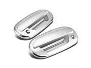 For 97 04 Ford F 150 Heritage 2pcs Exterior Door Handle Cover with Passenger Keyhole Keypad Chrome 98 99 00 01 02 03