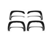 For 02 07 Chevy Silverado Fleetside Pocket Riveted Style ABS Plastic Side Fender Wheel Flares Textured 03 04 05 06