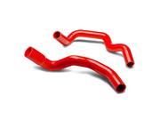 For 84 90 Jeep Cherokee Wagoneer 2.5L l4 3 Ply Silicone Radiator Coolant Hose Red XJ SJ 85 86 87 88 89