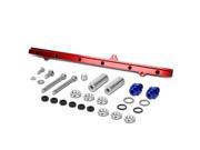 For 93 98 Toyota Supra Top Feed High Flow Fuel Injector Rail Kit Red 2JZ GTE JZA80 94 95 96 97