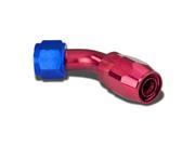 8AN 45 Degree Swivel Fuel Line Hose Flare Union Adapter With Reusable End