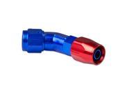 6AN 65 Degree Swivel Fuel Line Hose Twist Lock Male Union Adapter With Reusable End