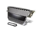 For 08 11 Audi A5 Quattro S5 ABS Plastic Honeycomb Mesh Style Front Grille Chrome Typ 8T AU484 09 10