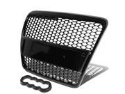 For 05 07 Audi A6 Quattro S6 ABS Plastic Honeycomb Mesh Style Front Grille Black C6 Typ 4F Pre Facelift 06