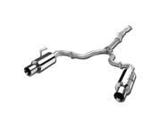 DUAL 4 ROLLED MUFFLER TIP RACING CATBACK EXHAUST FOR 07 12 NISSAN ALTIMA L32 4DR