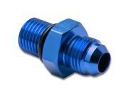6AN Anodized T 6061 Aluminum Straight Blue Oil Line Fitting Adapter M14 X 1.5 Thread Pitch