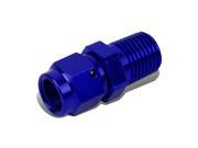 4 AN Female Flare to 1 4 NPT Male Aluminum Reducer B Nut Swivel Fitting Blue
