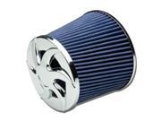 3 SHORT RAM COLD AIR INTAKE INDUCTION ROUND WASHABLE BLUE RUBBER FILTER CLAMP