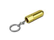 Aluminum Acorn Tuner Lug Nut Style Keychain Gold