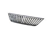 For 99 04 Ford Mustang Pony Car ABS Plastic Vertical Style Front Upper Grille Chrome 4th Gen New Edge 00 01 02 03