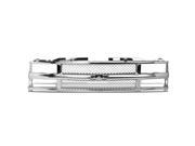 FRONT BUMPER CHROME ABS MESHED GRILLE GUARD FOR 94 00 CHEVY C10 C K TAHOE BLAZER