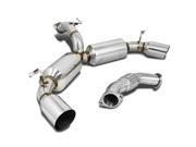 For 90 95 Toyota MR 2 Catback Exhaust System 4.5 Dual Path Tip Muffler W20 Turbo 2.0L 91 92 93 94