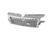 For 06 09 Range Rover Sport ABS Plastic Honeycomb Mesh Style Front Grille Silver 1st Gen L320 Pre Facelift 07 08