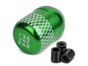 Universal 5 Speed Green Anodized Aluminum Netted Racing Shift Knob