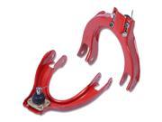 For 88 91 Honda Civic Performance Stainless Steel Adjustable Front Upper Camber Kit Red EC ED EE EF 89 90