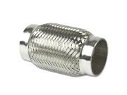 2.5 Inlet Stainless Steel Double Braided 3.375 Flex Pipe Connector 5.25 Overall Length