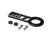 2.25 Anodized Brushed Billet Style Aluminum Front Racing Tow Hook Black