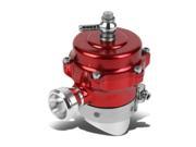 Universal Aluminum 50mm Turbo 35psi Boost Blow Off Valve Trumpet Flange V band Clamp Red