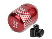 Universal 5 Speed Red Anodized Aluminum Netted Racing Shift Knob