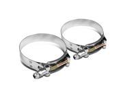 3.75 Zinc Coated Stainless Steel T Bolt Clamp Pack of 2