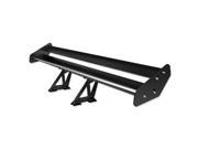 Universal Type V Adjustable Angle Black Double Wing Aluminum GT Style Spoiler