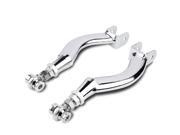 For 95 98 Nissan 240SX Silvia S14 S15 GT R Adjustable Rear Upper Suspension Camber Control Kit Silver 96 97