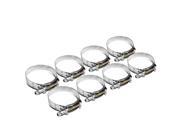 4 Zinc Coated Stainless Steel T Bolt Clamp Pack of 8